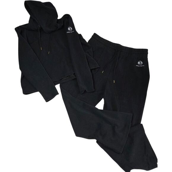 A. Putnam Hoodie Track Suit Set Pebble Beach — XL Athleisure Black Cotton Blend - Picture 1 of 11